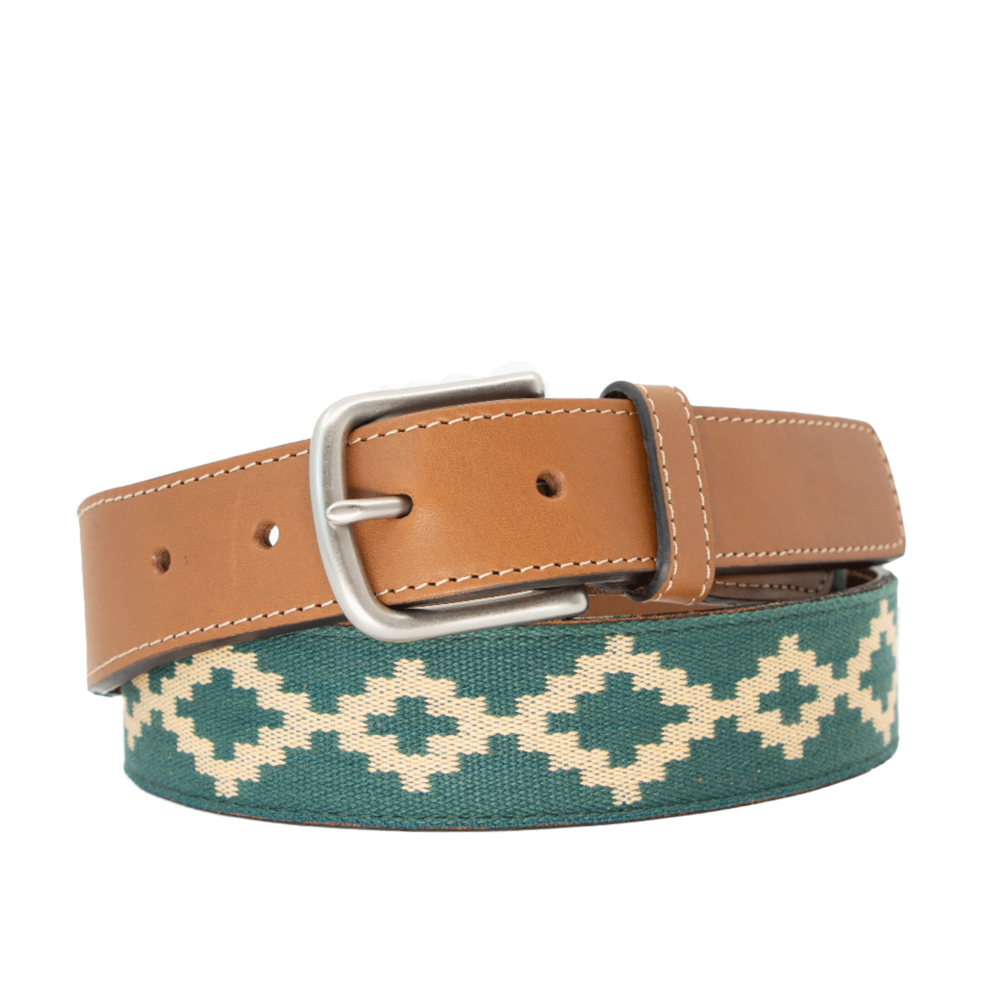 thumbnail image 2 of Marco Valentino Men's Cognac Leather Dress Belt - 35mm Width - Brand New 2 of 3