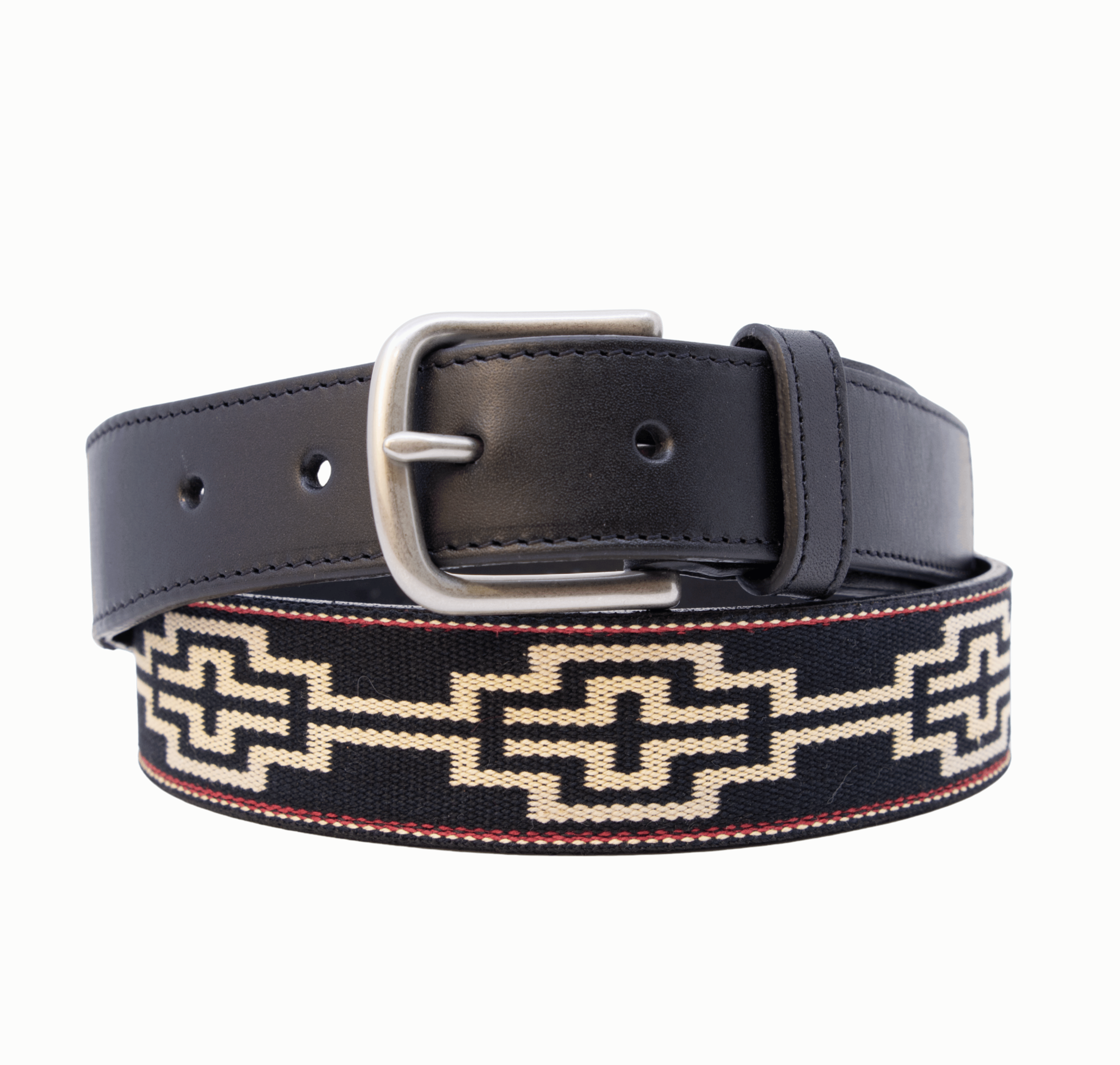 Limited Edition: Caballero Black Leather Woven Belt – La Matera