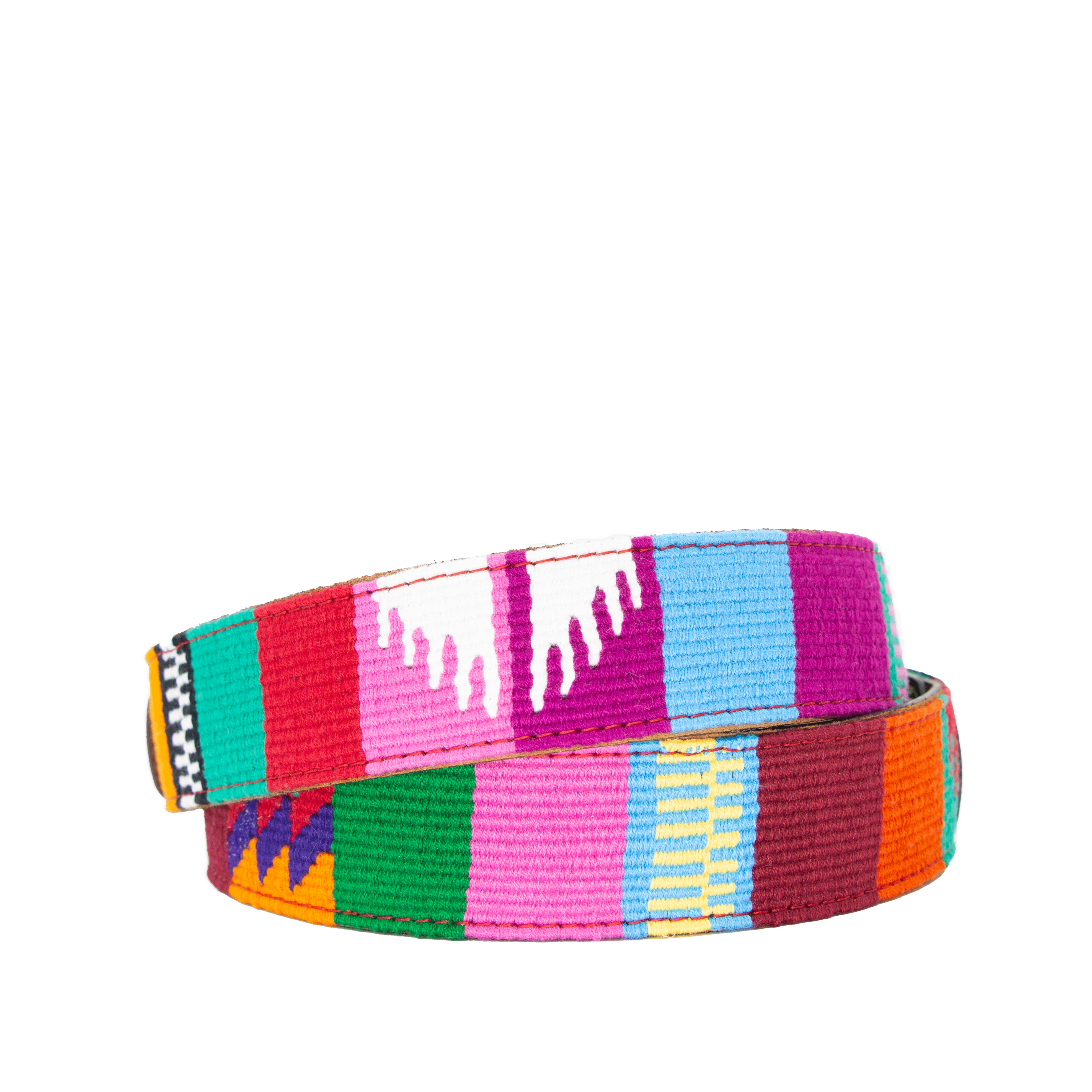 Johnny Was Multicolor Geometric Belt ? This Johnny Was denim is a masterpiece of embroidery  main image 4