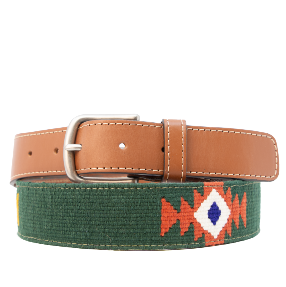 El Chico Woven Brown Leather Belt | Made in Mexico | Size 42 ARIZONA CHICO BROWN Leather Weaved Belt - Etsy main image 2