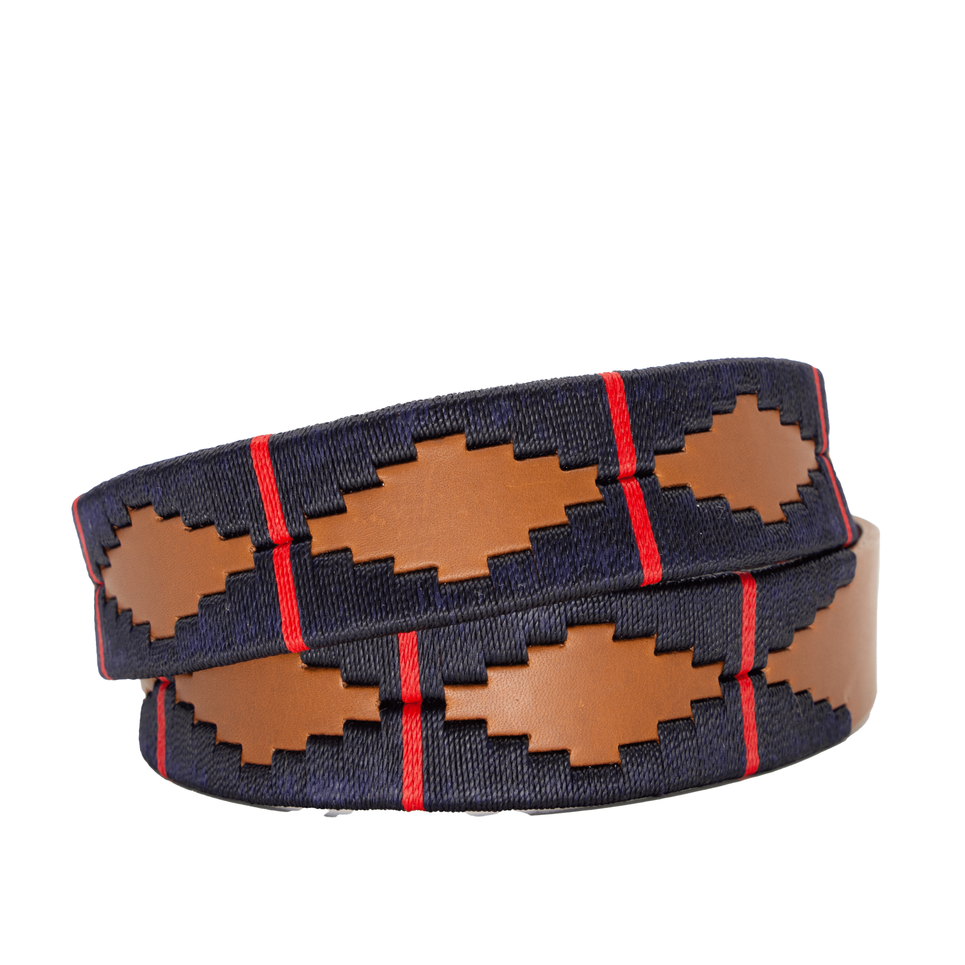 Orange Geometric Embroidered Headband
