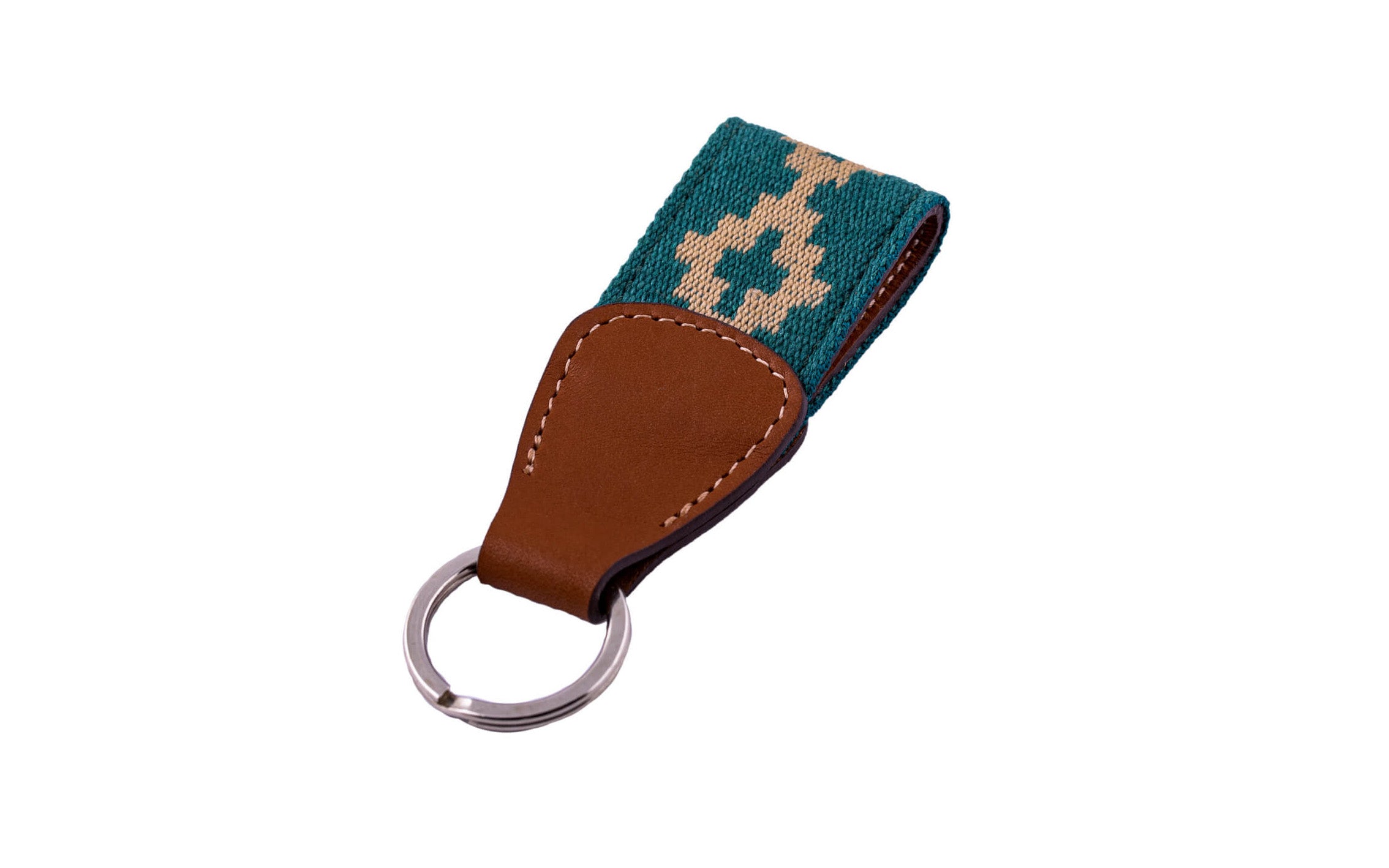 La Matera Bariloche good Woven Belt Green Hand Stitched Vegetable Tanned Leather 44