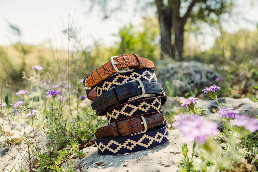 Corbina Woven Belt - Exótico Cognac