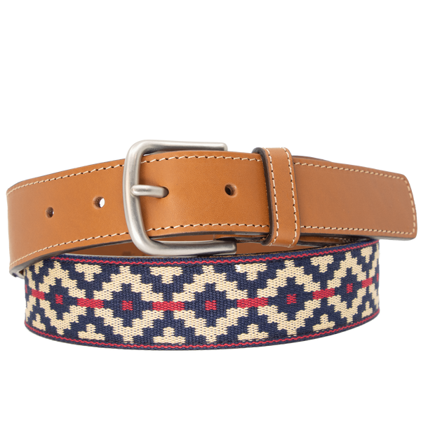 Chico\'s Multicolor Patterned vintage Belt in Teal, Brown, Yellow Chico main image 4