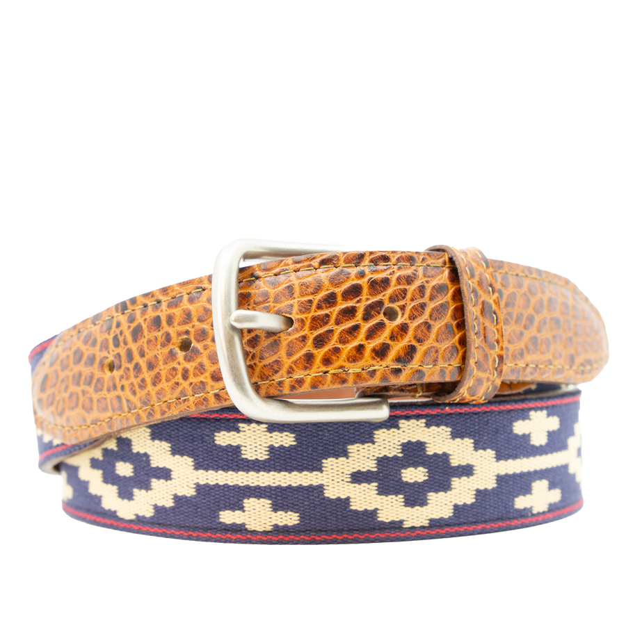 Paloma Woven Belt - Exótico Cognac