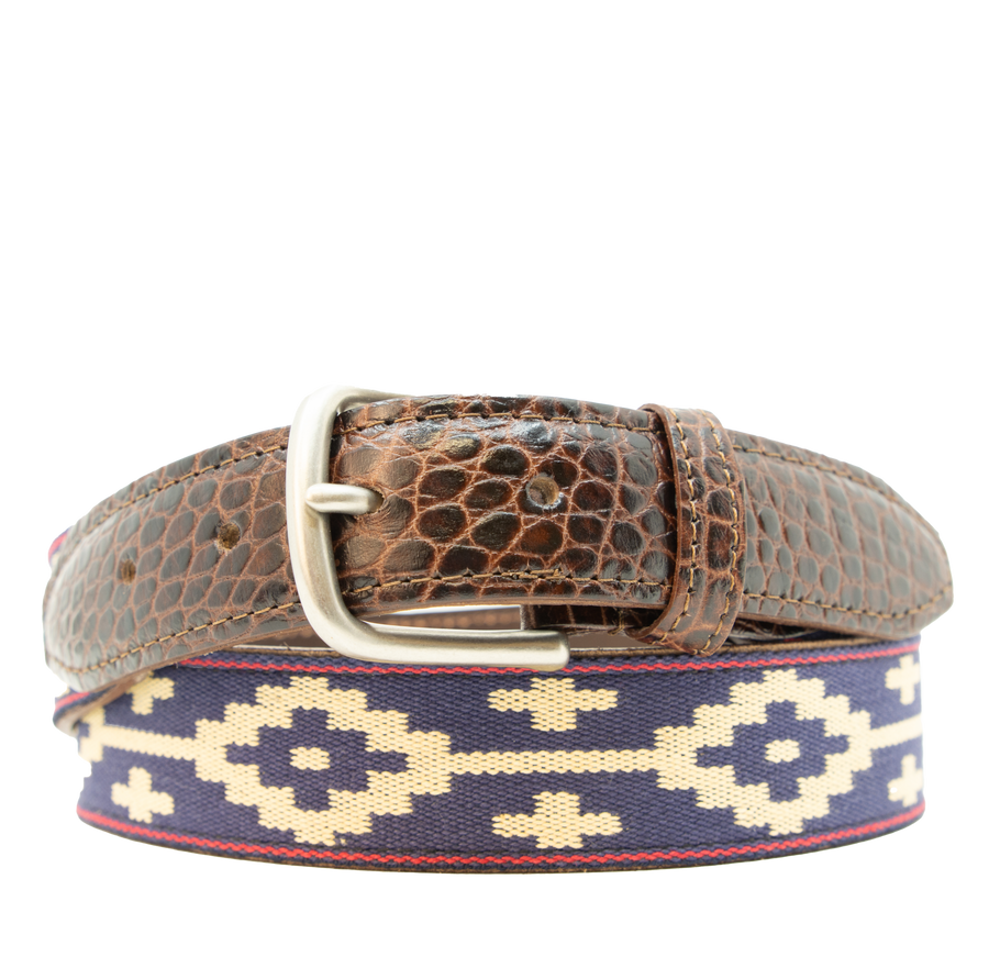Paloma Woven Belt - Exótico Burgundy