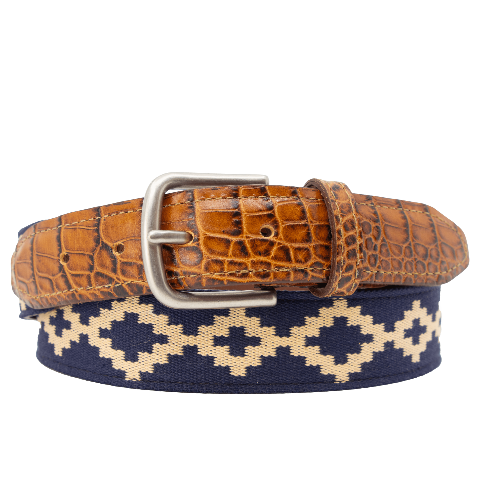 Corbina Woven Belt - Exótico Cognac