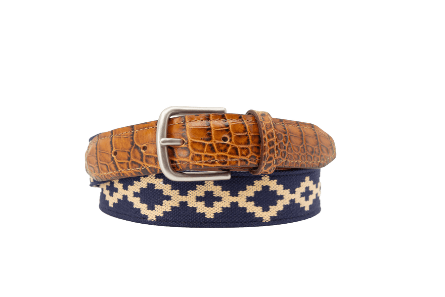 Corbina Woven Belt - Exótico Cognac