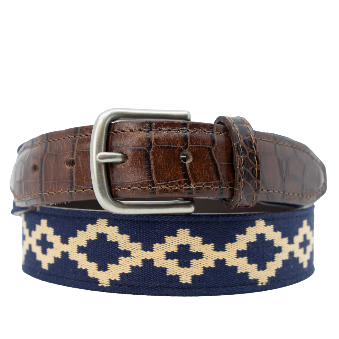 Corbina Woven Belt - Exótico Burgundy