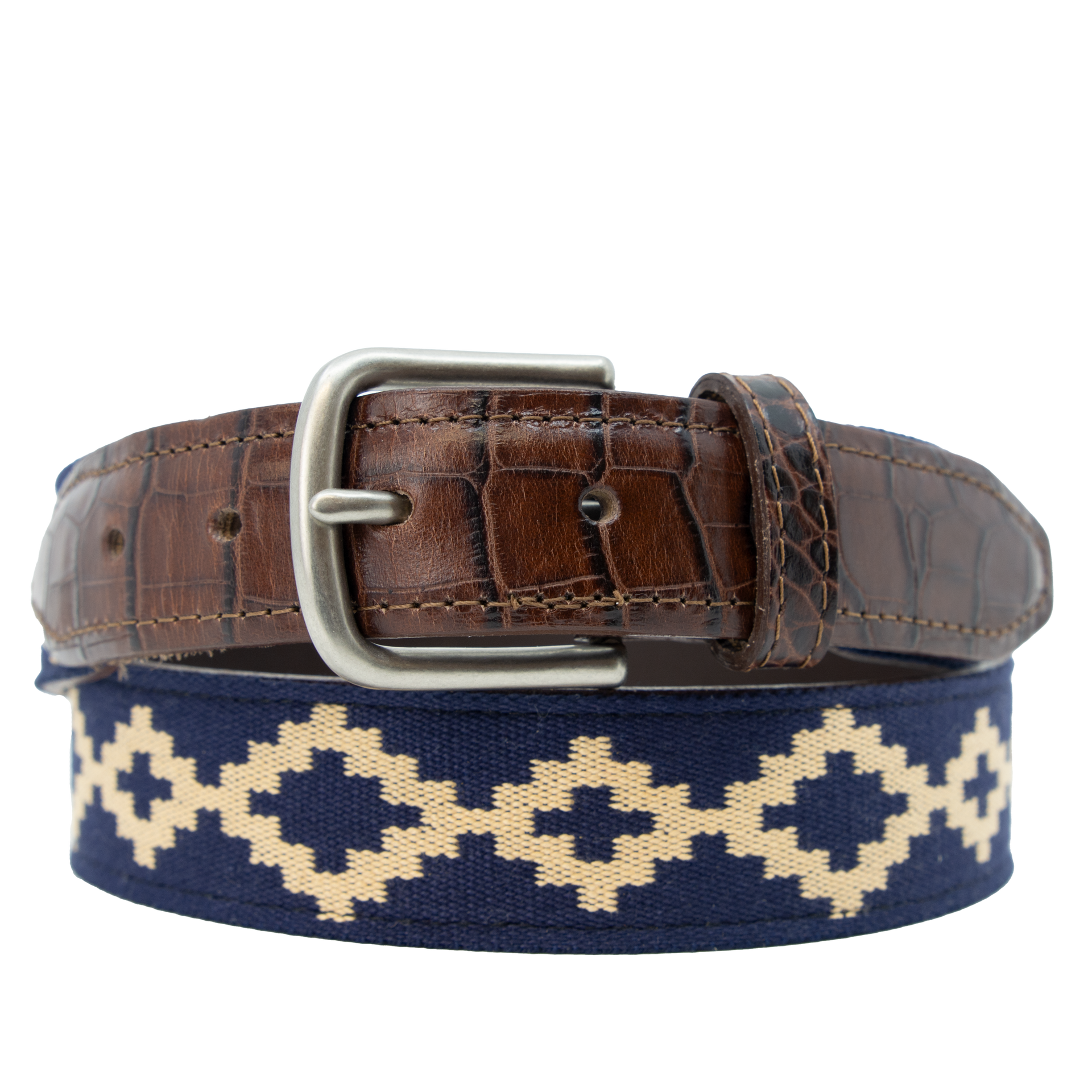 Corbina Woven Belt - Exótico Burgundy