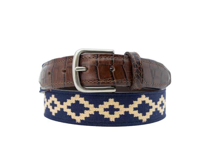 Corbina Woven Belt - Exótico Burgundy
