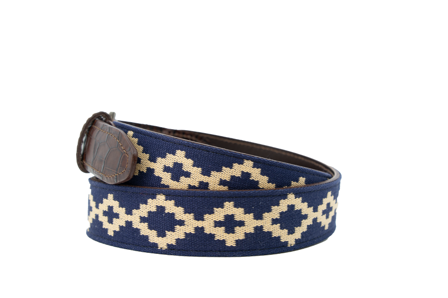 Corbina Woven Belt - Exótico Burgundy