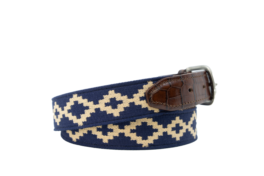Corbina Woven Belt - Exótico Burgundy