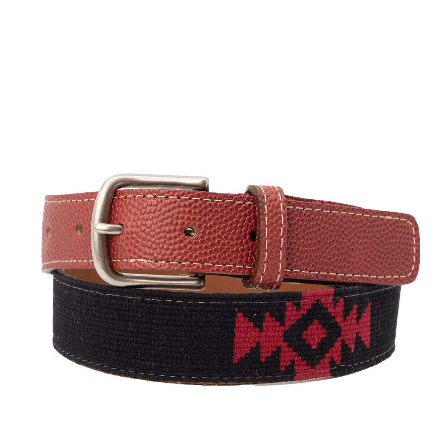 El Negro Woven Belt - Football Leather