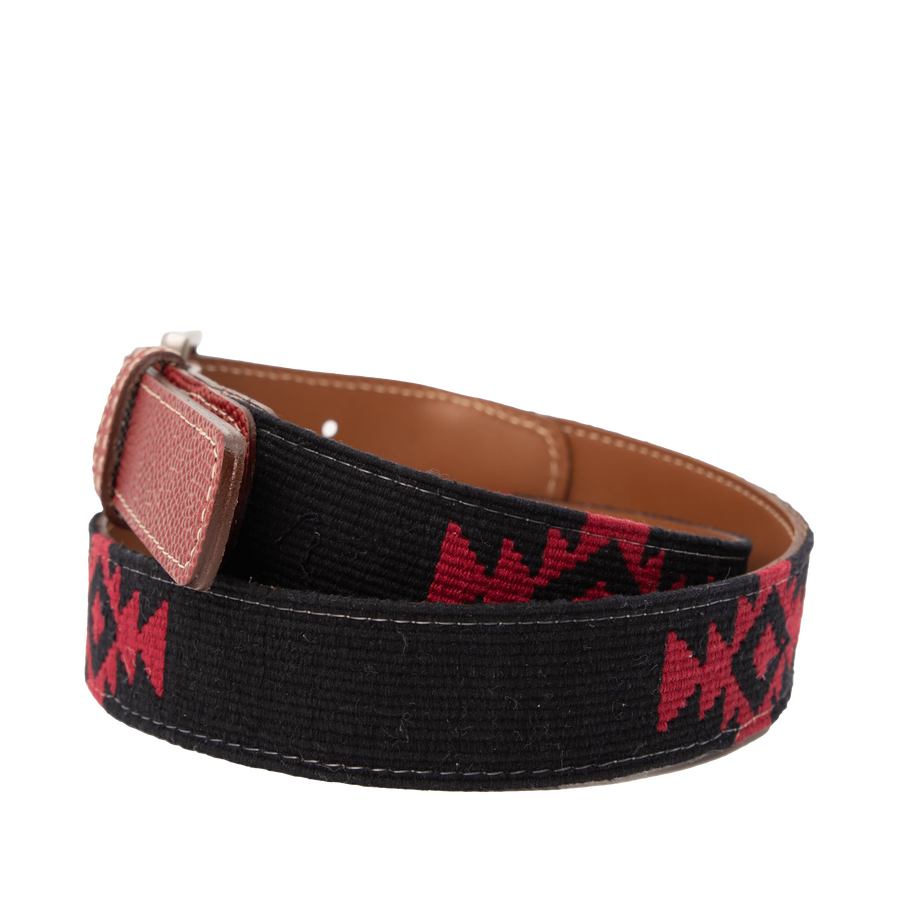 El Negro Woven Belt - Football Leather