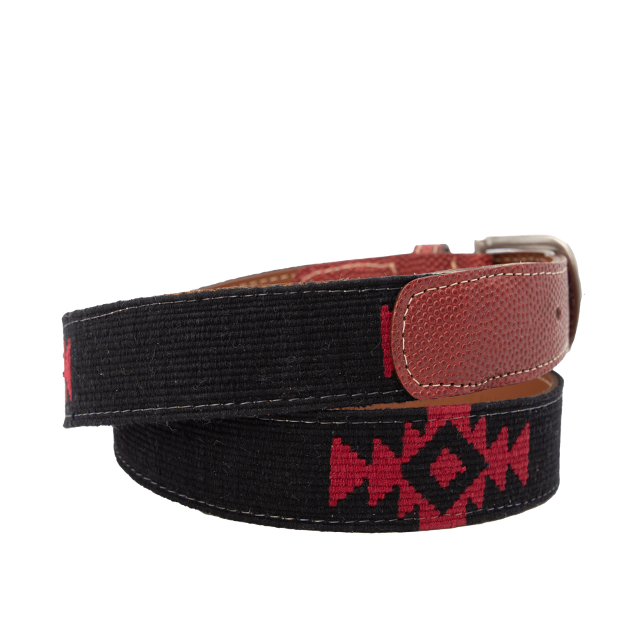 El Negro Woven Belt - Football Leather