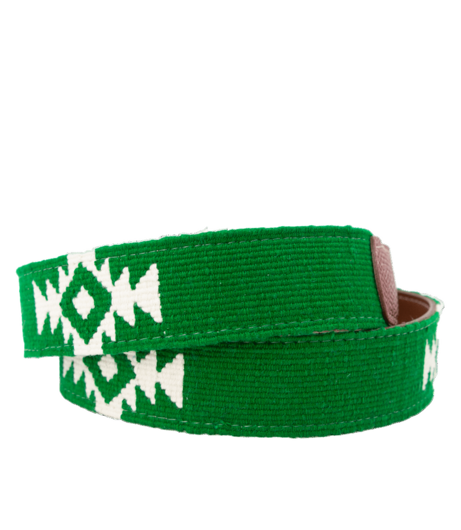 El Verde Woven Belt - Football Leather