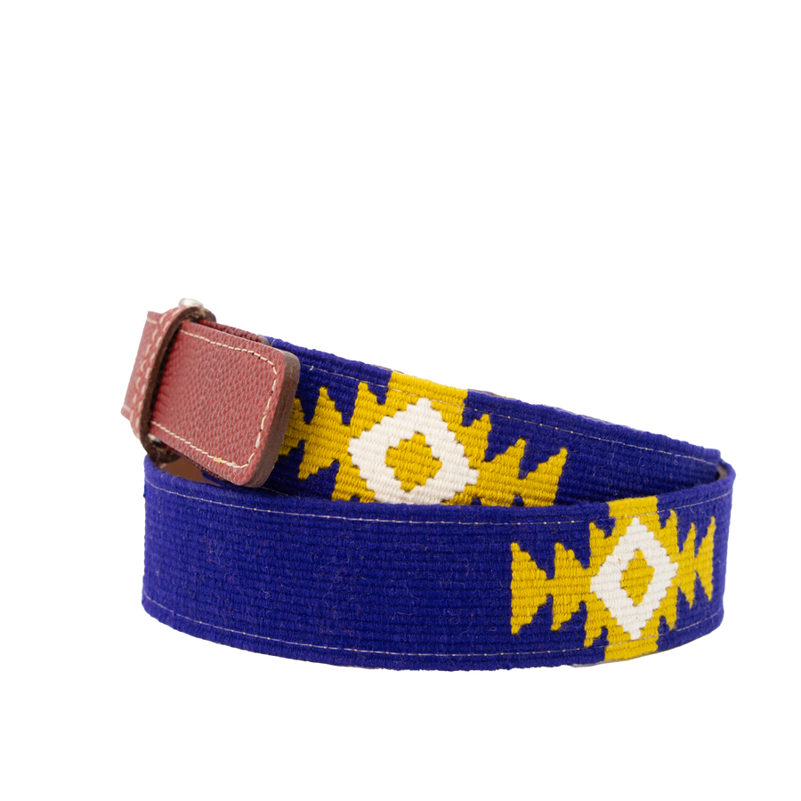 El Amarillo Woven Belt - Football Leather