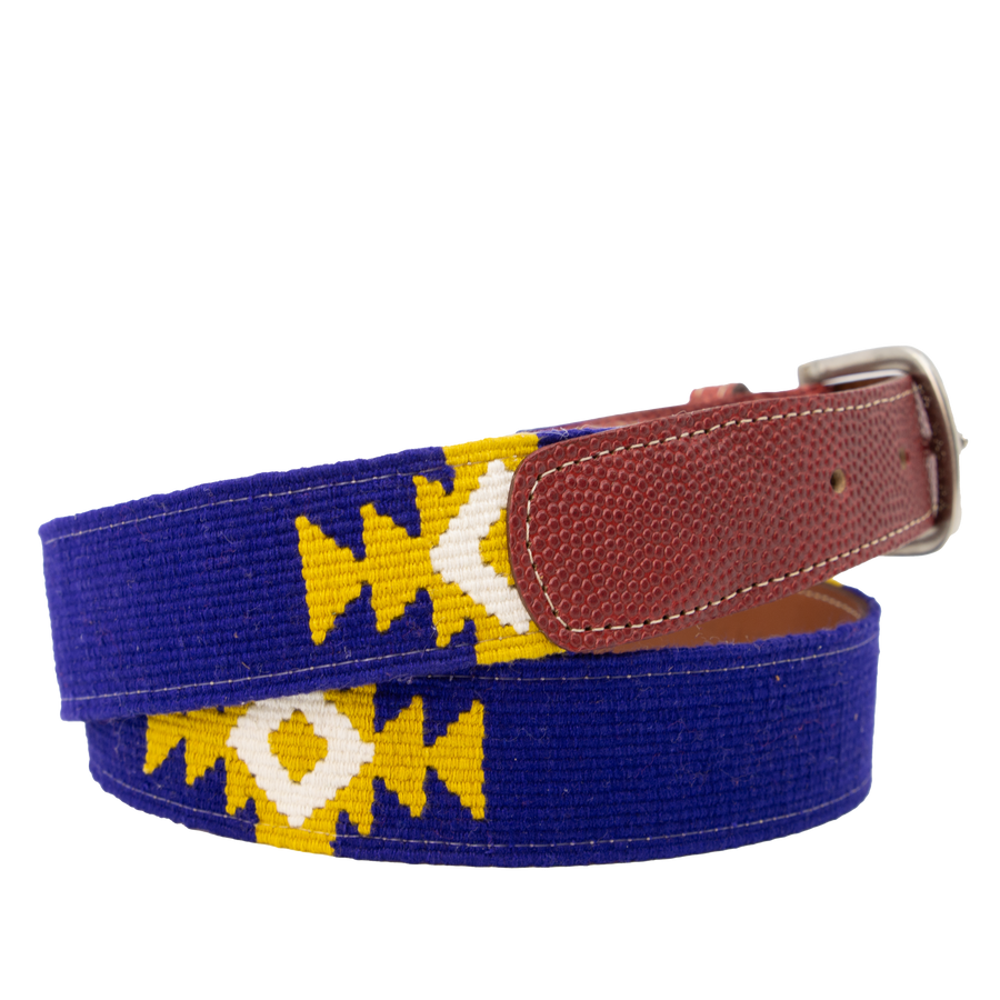 El Amarillo Woven Belt - Football Leather