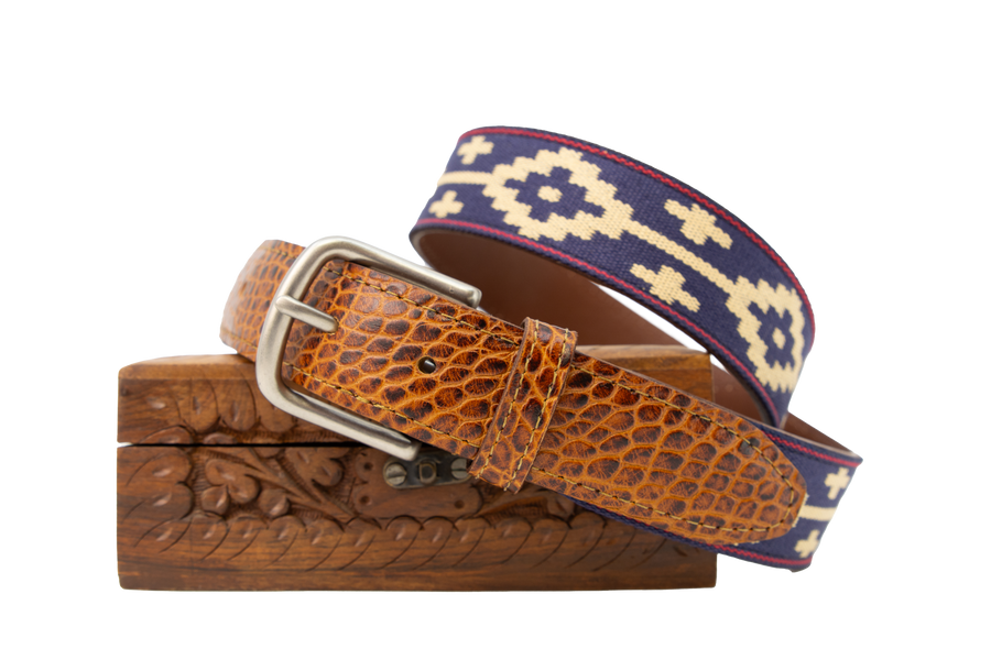 Paloma Woven Belt - Exótico Cognac