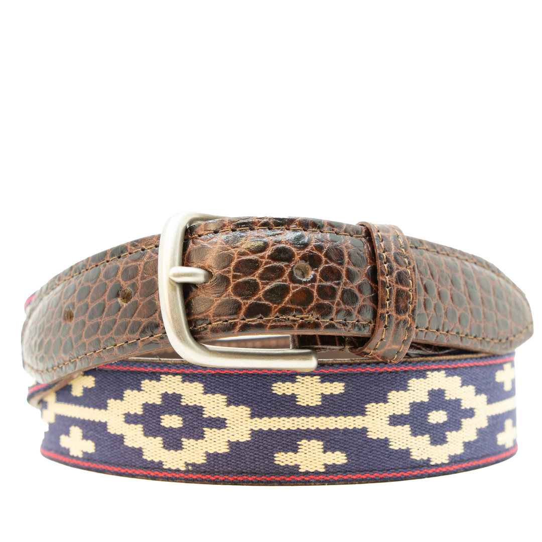 Paloma Woven Belt - Exótico Burgundy