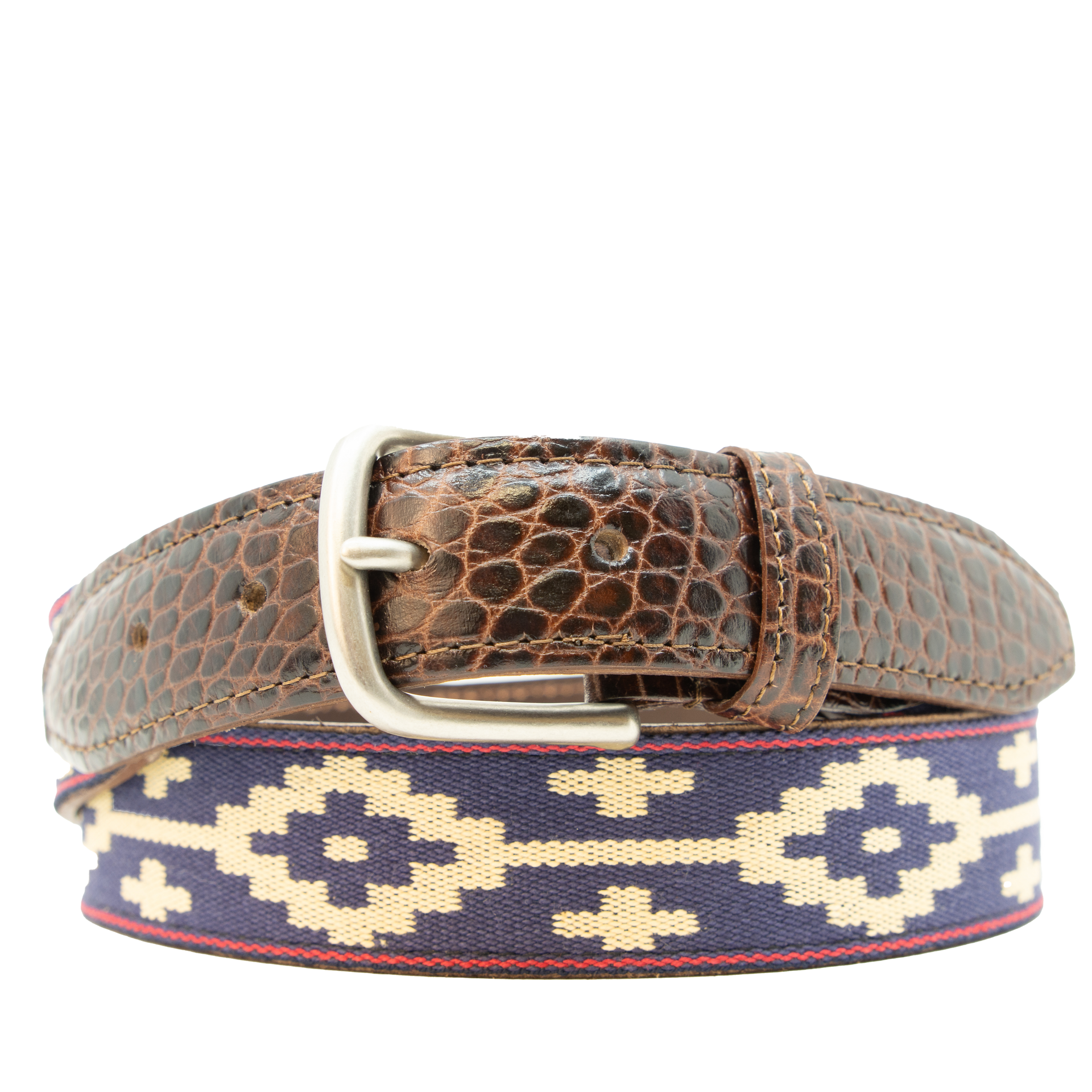 Paloma Woven Belt - Exótico Burgundy