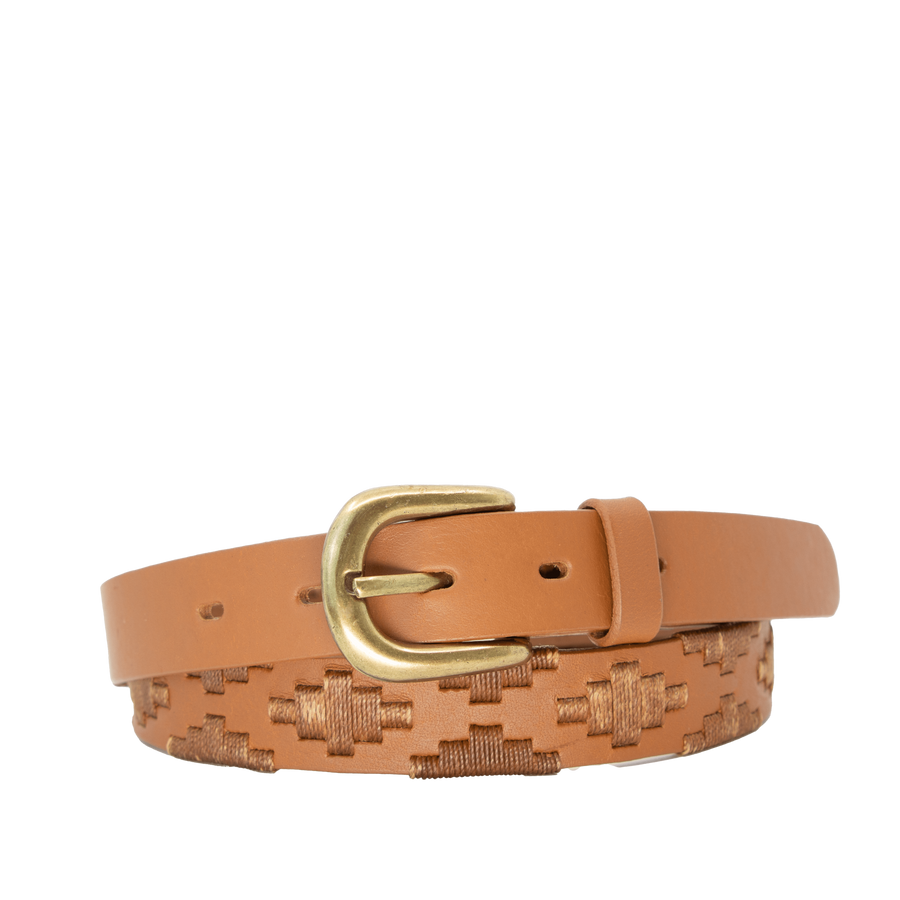 Limited Edition: Marrón Women's Polo Belt - Thin