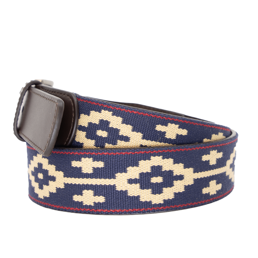 Paloma Chocolate Leather Woven Belt