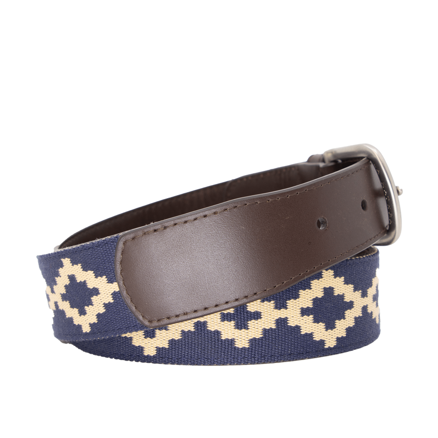 Corbina Chocolate Leather Woven Belt