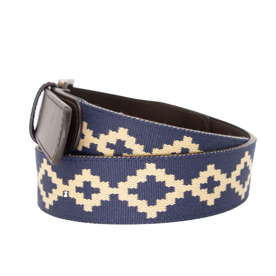 Corbina Chocolate Leather Woven Belt