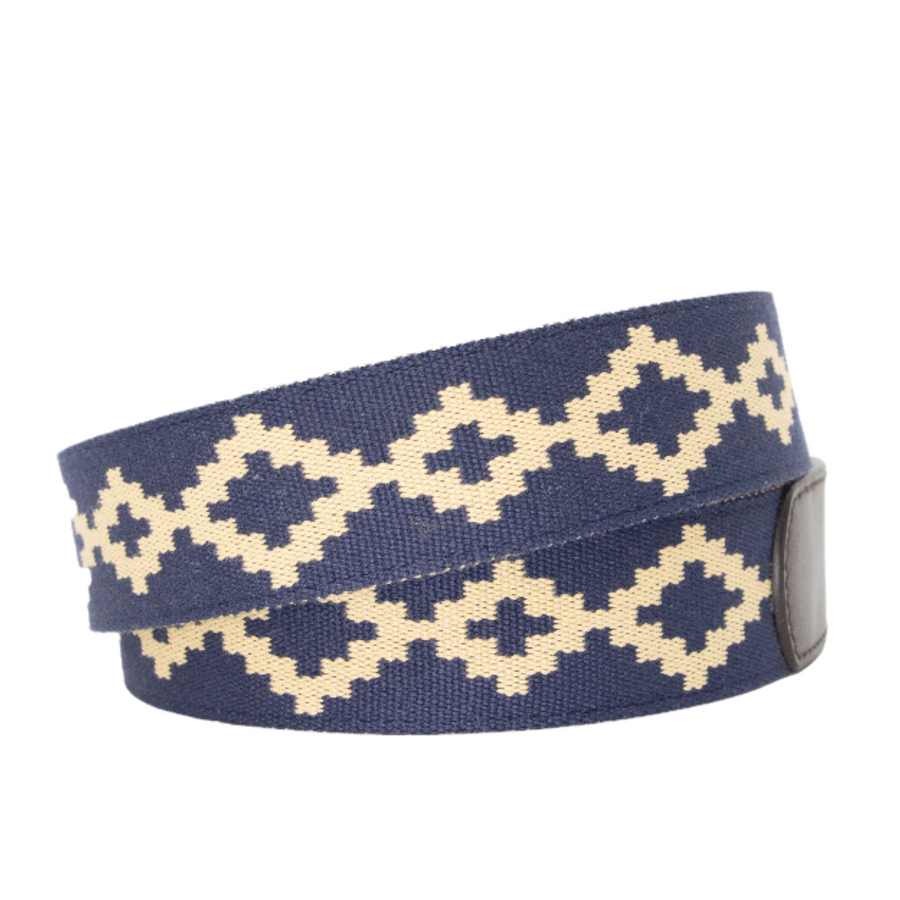 Corbina Chocolate Leather Woven Belt