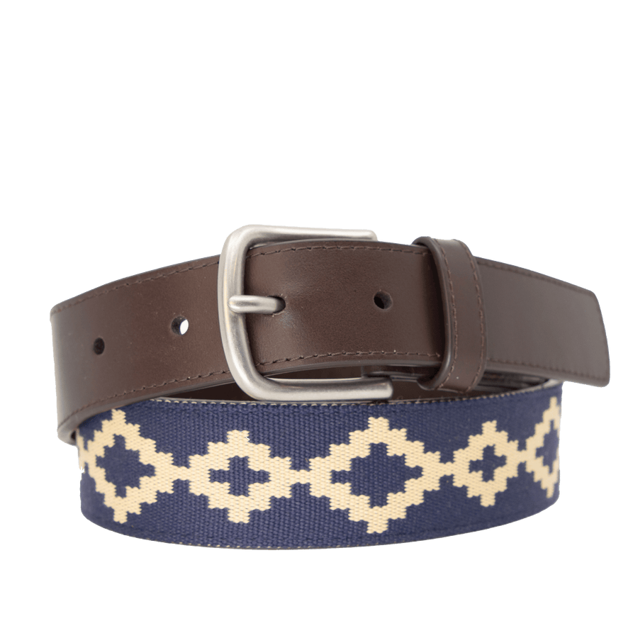 Corbina Chocolate Leather Woven Belt