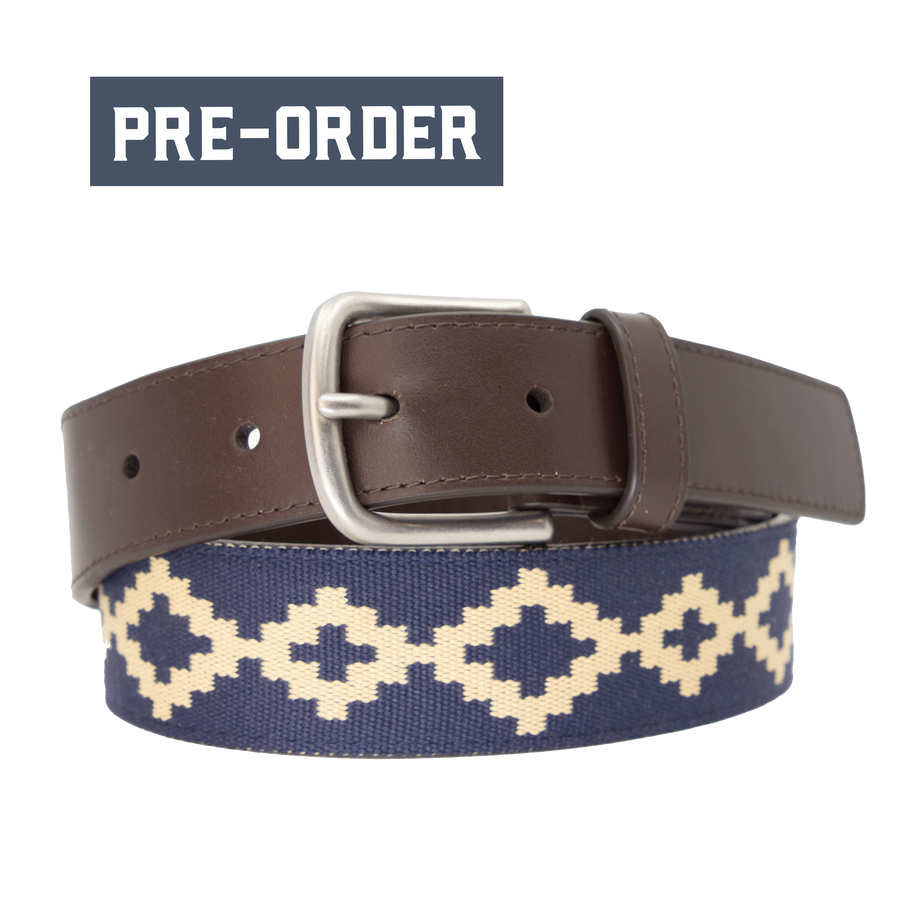 Corbina Chocolate Leather Woven Belt