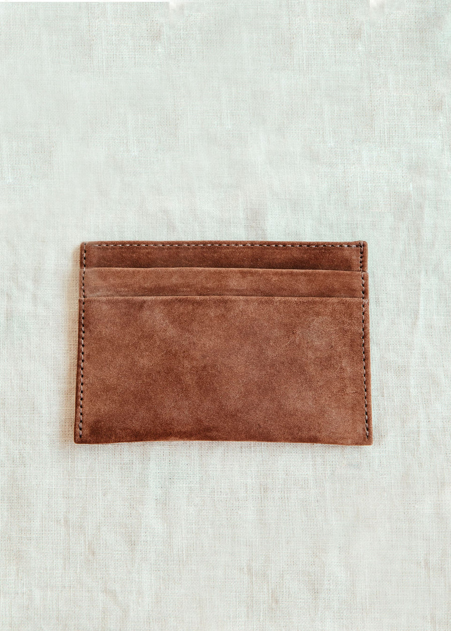 Nubuck Antigua Card Holder