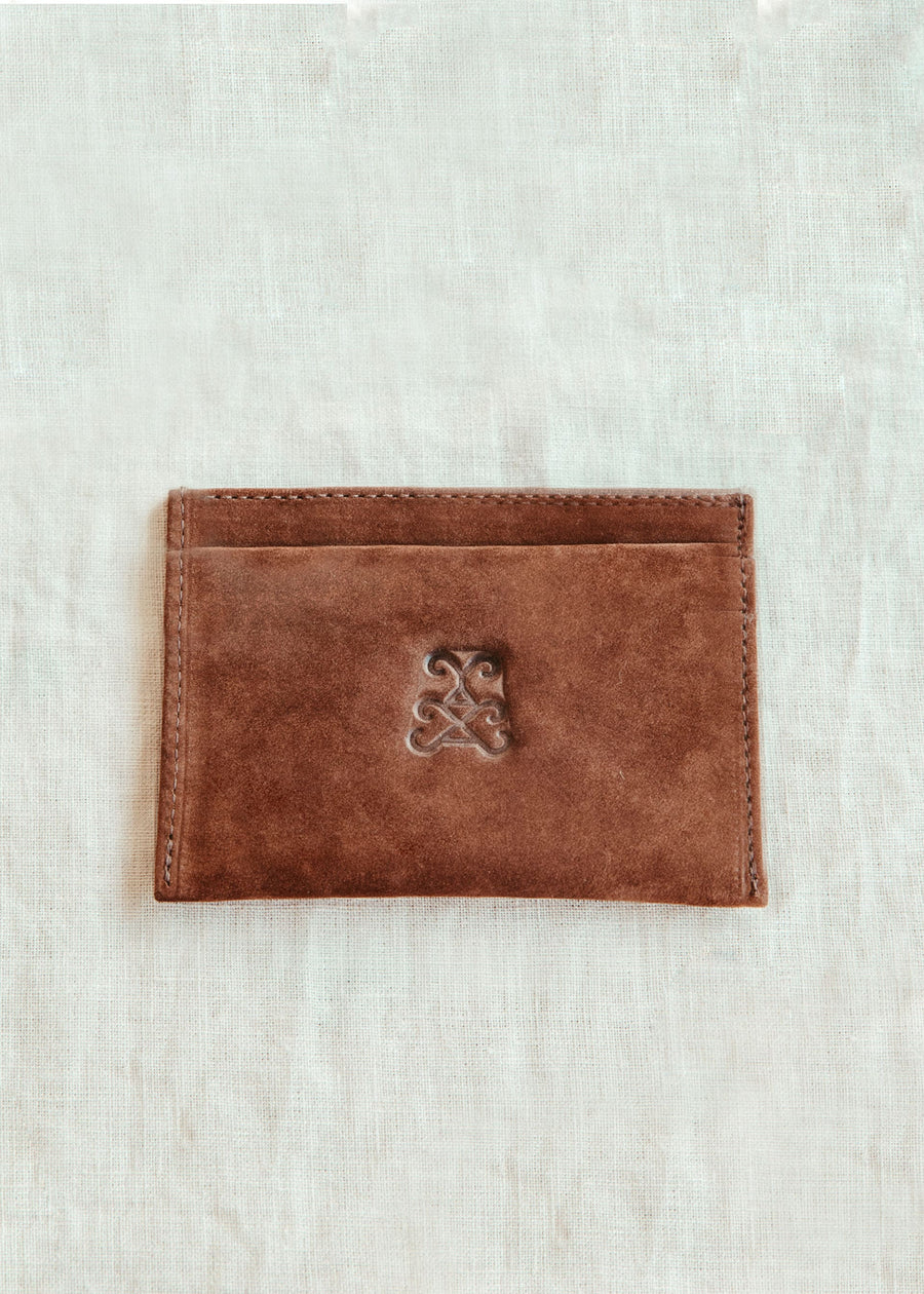 Nubuck Antigua Card Holder