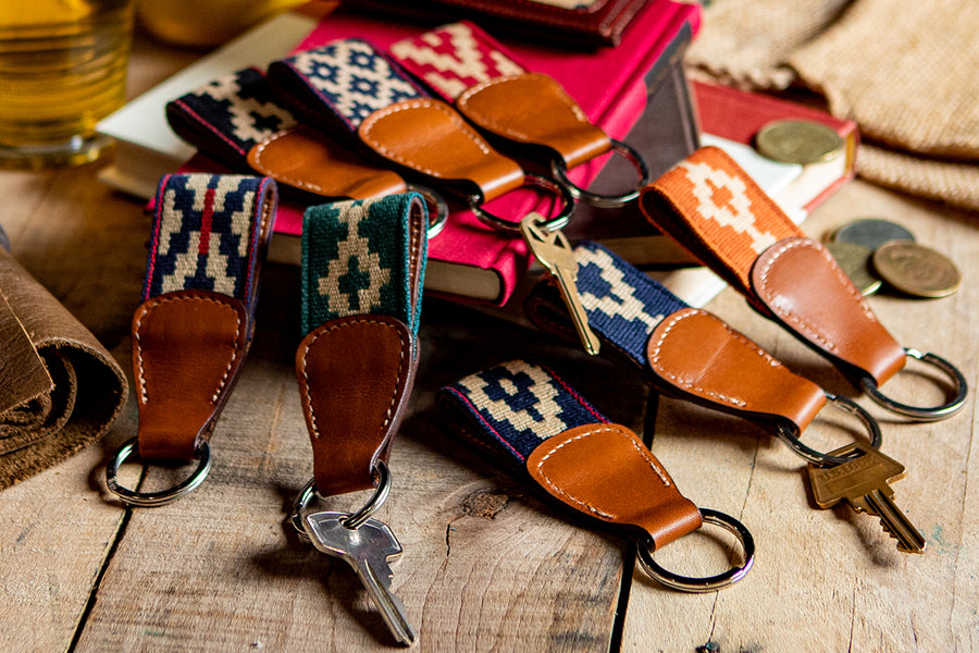 La Matera - Talampaya - Men's - Genuine Leather - Woven Belt - Orange
