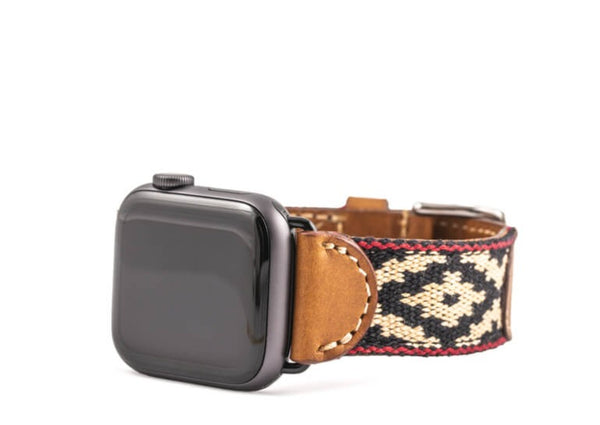 Woven watch band top