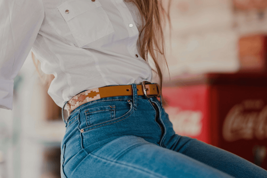 Limited Edition La Rosa Women s Polo Belt Thin La Matera