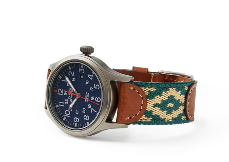Alvear Green Expedition Watch - Navy Face