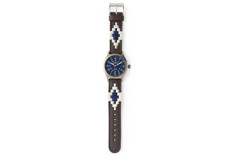 Navy Blue Leather NATO® Style Watch Band | Leather NATO® Strap | BARTON |  Barton Watch Bands